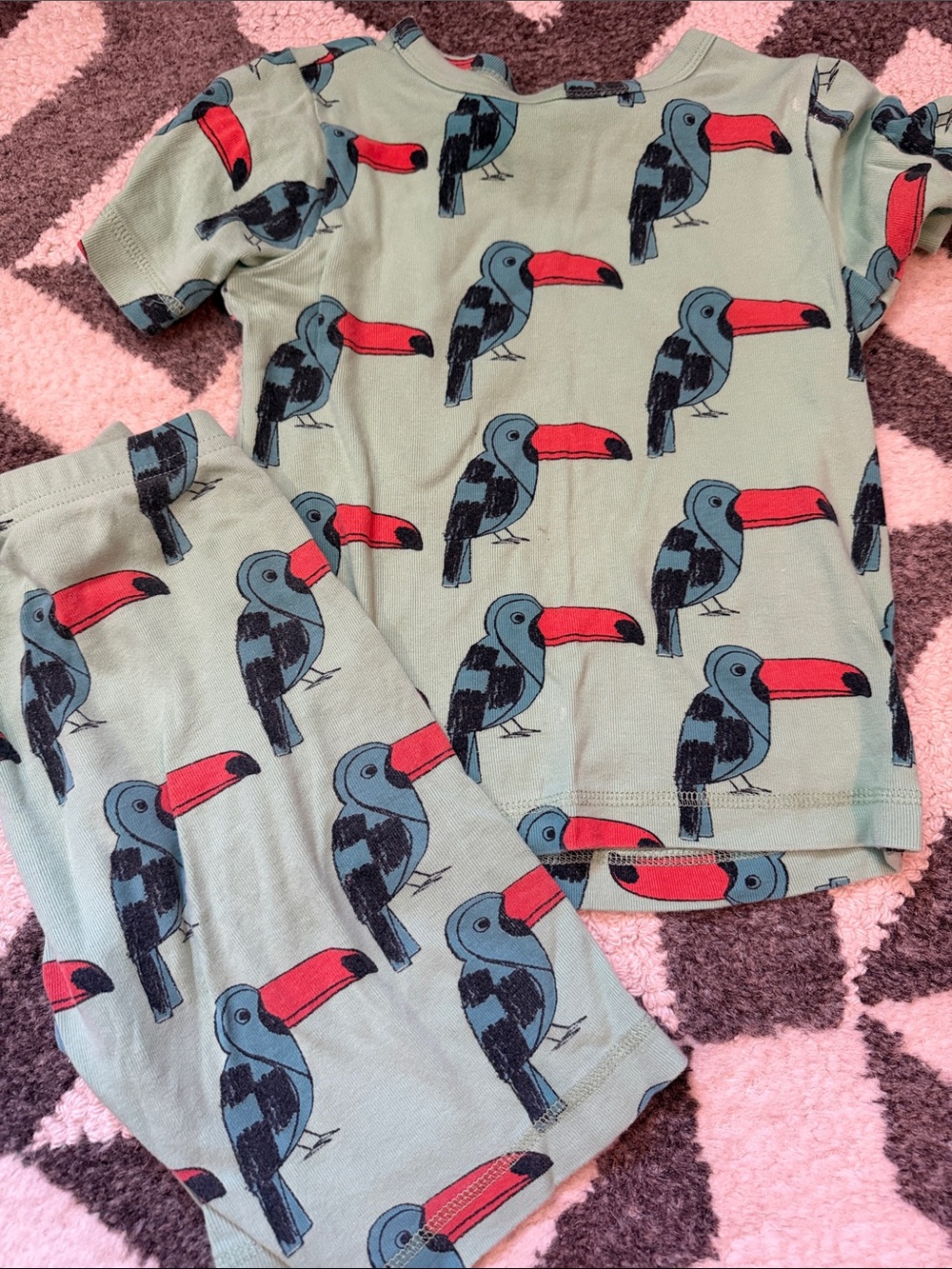Green toucan tea collection pajamas